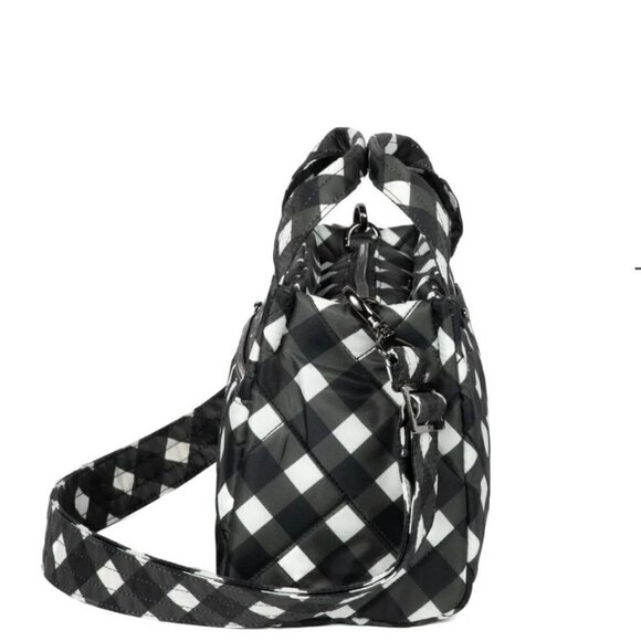 LUG Jitterbug Crossbody Bag SALE PRICE. NWT-Gingham Black - Picture 3 of 5